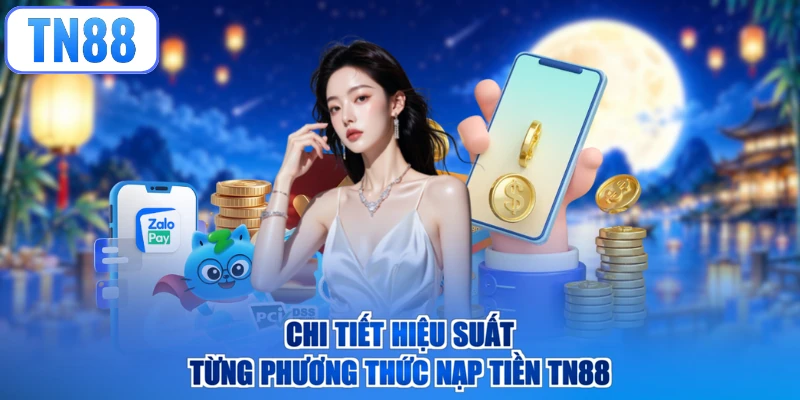 Chi tiết hiệu suất từng phương thức nạp tiền TN88