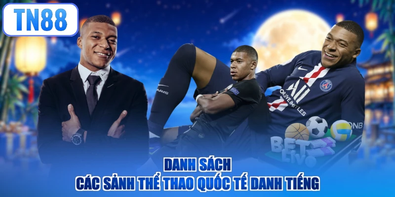 Danh sách các sảnh thể thao quốc tế danh tiếng
