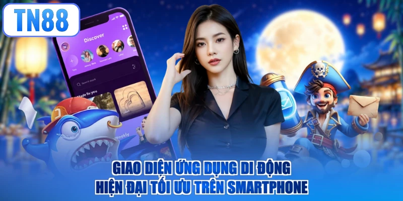 Giao diện ứng dụng di động hiện đại tối ưu trên smartphone
